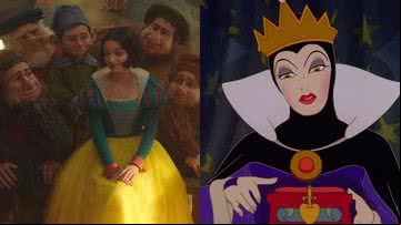 Cenas do live-action e animação de "Branca de Neve" - Divulgação/Disney