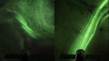 Don Pettit registrou uma aurora boreal verde - Reprodução/X
