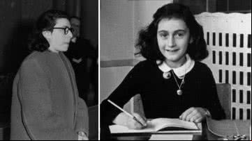 Ans Van Dijk e Anne Frank - Wikimedia Commons via Domínio Público