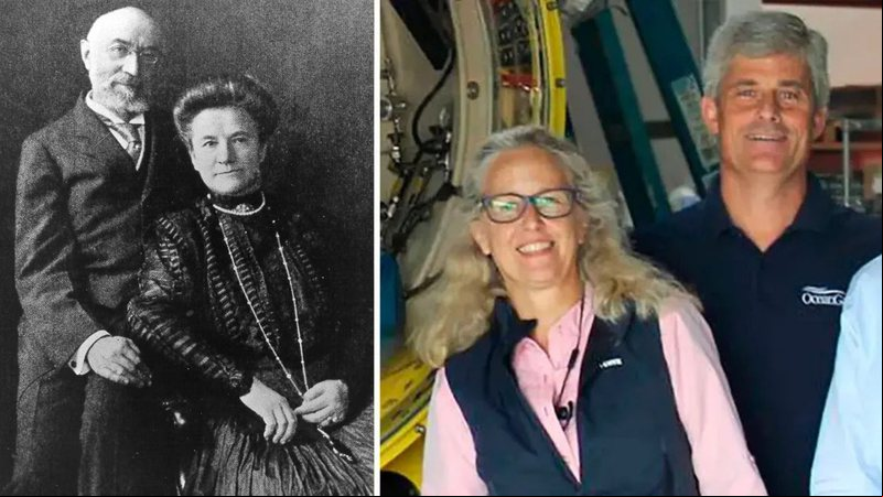 Titan: Viúva de CEO da OceanGate é descendente de um famoso casal do Titanic