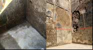Detalhes das salas encontradas em Pompeia - Pompeii-Parco Archeologico