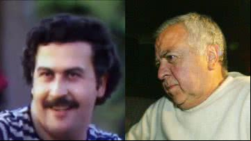 Montagem mostrando Gilberto Orejuela e Pablo Escobar - Getty Images e Divulgação/Vídeo