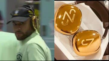 Neymar e os fones que chamaram atenção - Reprodução