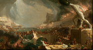 Representação da queda de Roma em quadro de 1836 - Wikimedia Commons
