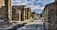 Ruínas de Pompeia após a erupção do Monte Vesúvio em 79 d.C. - Divulgação